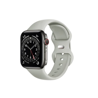 Curea Techsuit W031, Compatibila Cu Apple Watch 1 / 2 / 3 / 4 / 5 / 6 / 7 / SE - 38/41mm, Gri